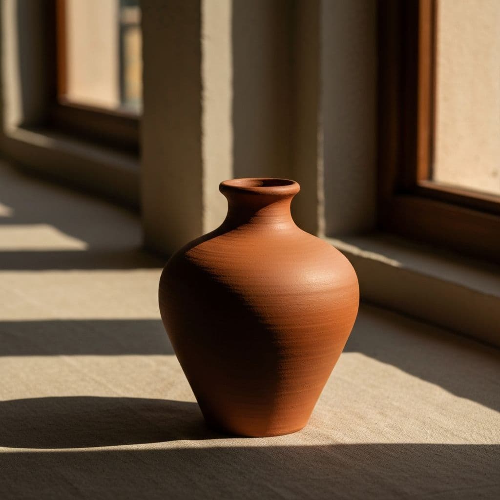 Handmade ceramic vase from Hindustani Saudagar collection