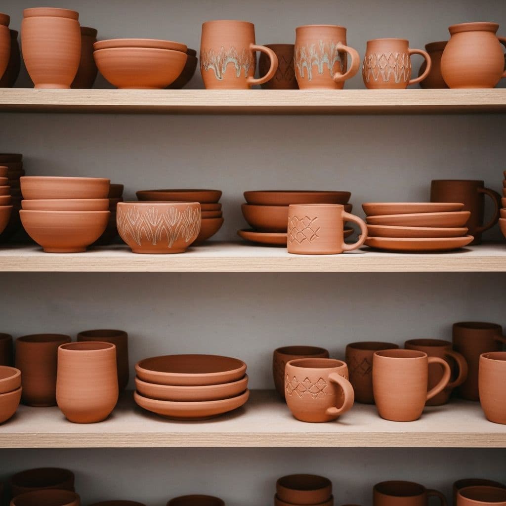 Finished ceramic pieces