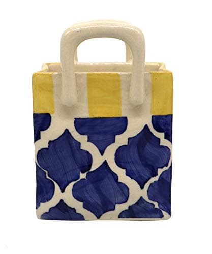 Ceramic Blue Ceramic Cutlery Set Holder - Cutlery Rack Kitchen Cutlery Organiser - 3