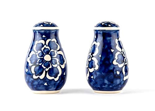 Royal Flora Salt and Pepper Ceramic Salt Shaker dispensers Set of 2(130ml Each) Spice Container & Sprinkler for Dinning Table Kitchen Ideal for Home Daily use and Gifting. - 3
