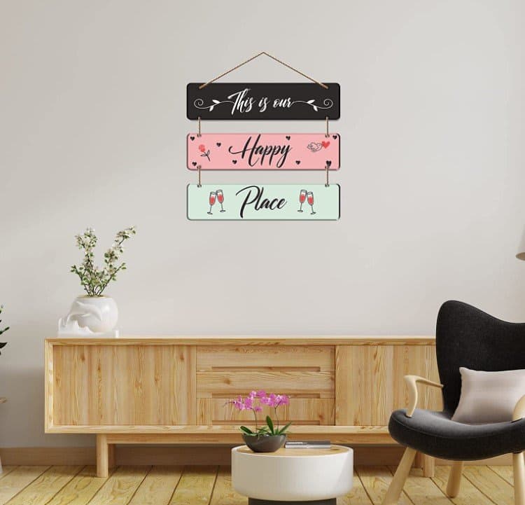HS HINDUSTANI SAUDAGAR Wooden Wall Hanger for Home Decor | Office | Living Room | Gifts | Bedroom | Quotes Decorative Items | Wall Hangings for Home Decoration | Artworks Wall Hangings